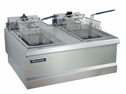 台式电双缸炸炉